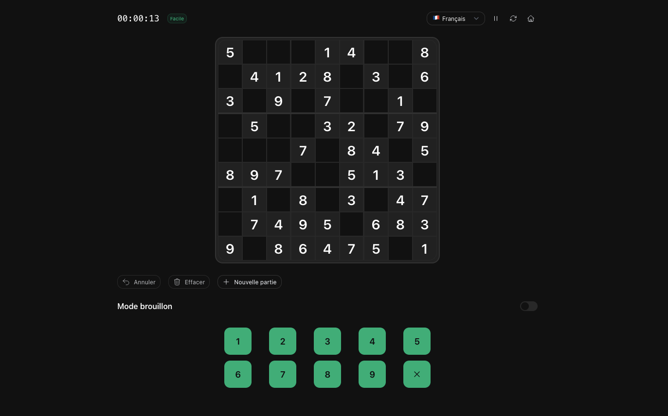 Image du projet Sudoku